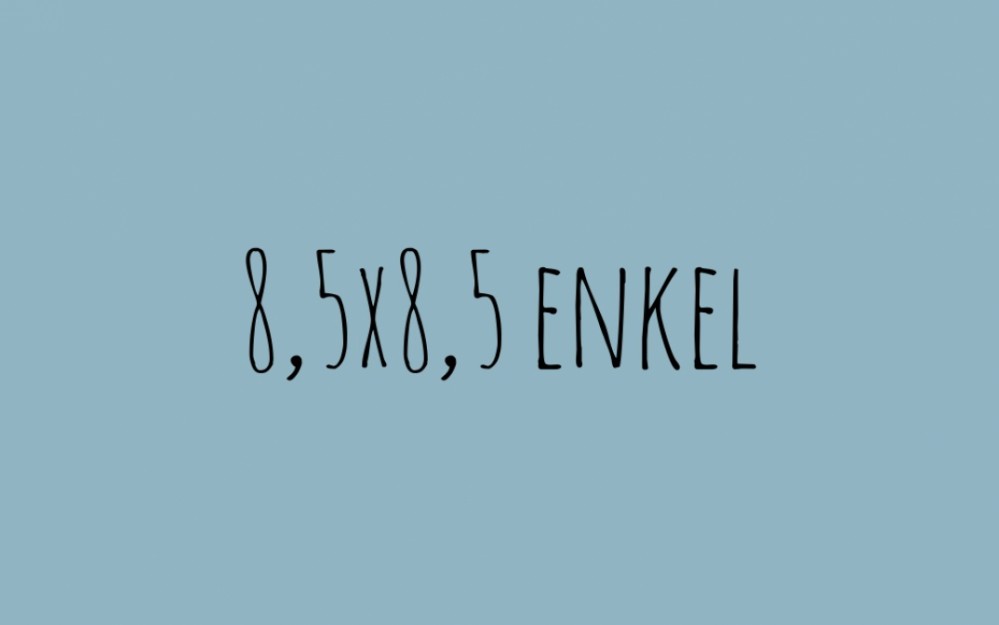 8,5x5,5 enkel