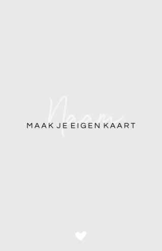 Kaart maken op 11x17,5 enkel