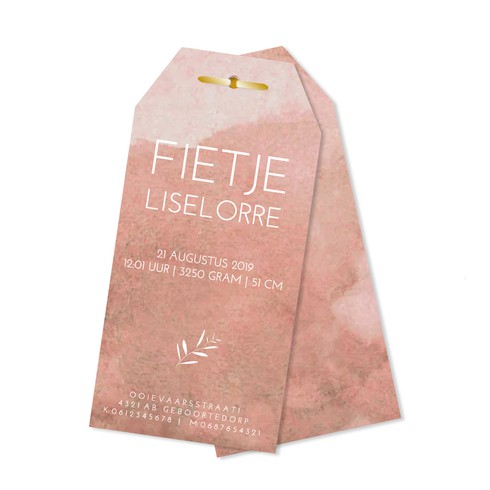 Label leopard - Fietje