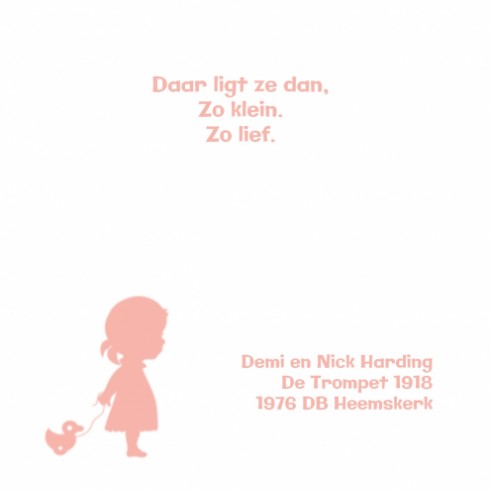 Geboortekaartje Amy - Simply Cute