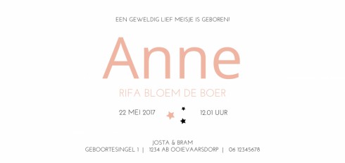 kaart achterzijde