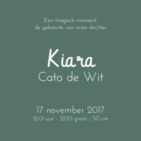 kaart achterzijde
