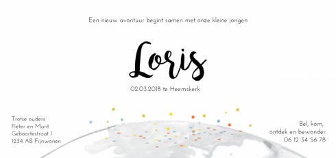 kaart achterzijde