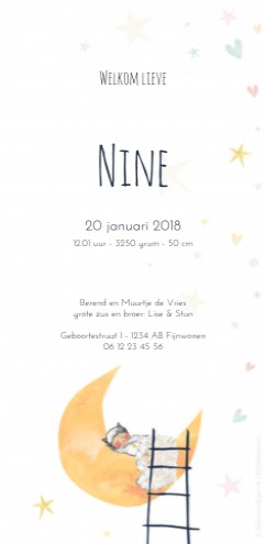 kaart achterzijde