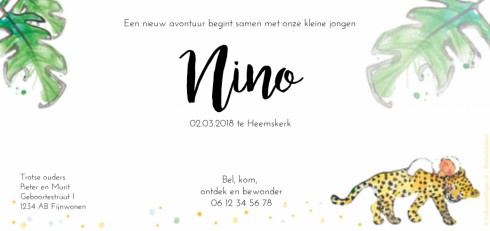 kaart achterzijde
