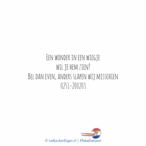 kaart achterzijde