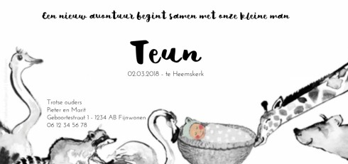 kaart achterzijde