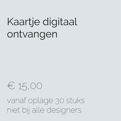 Digitaal bestand kaartje