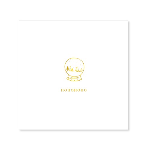 Kerstkaarten set minimalistische met goudfolie