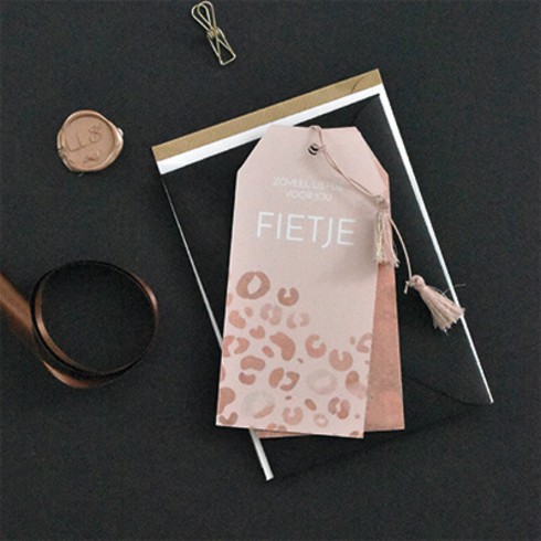 Label leopard - Fietje