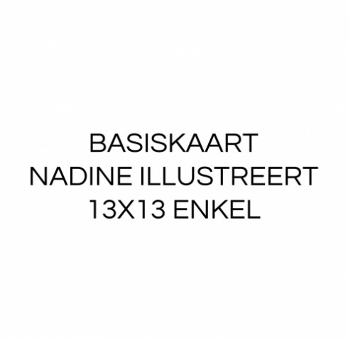 Nadineillustraties test kaart enkel 13x13