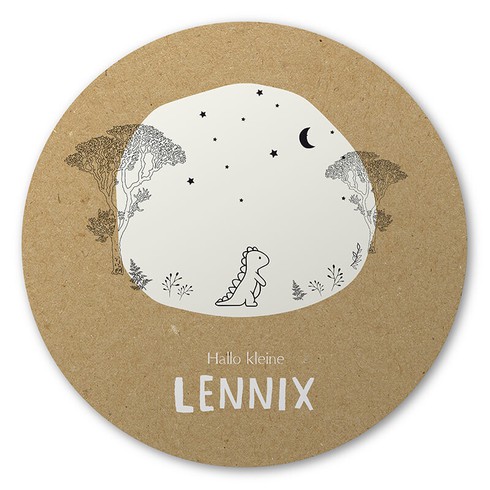 Ronde raamsticker Lennix 60x60